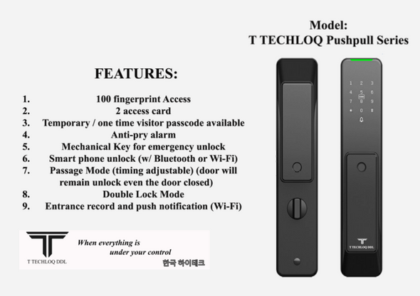 T Techlog Door Hardware T Techlog Door Hardware (HP11) - TSY Locksmith Selangor & Kuala Lumpur