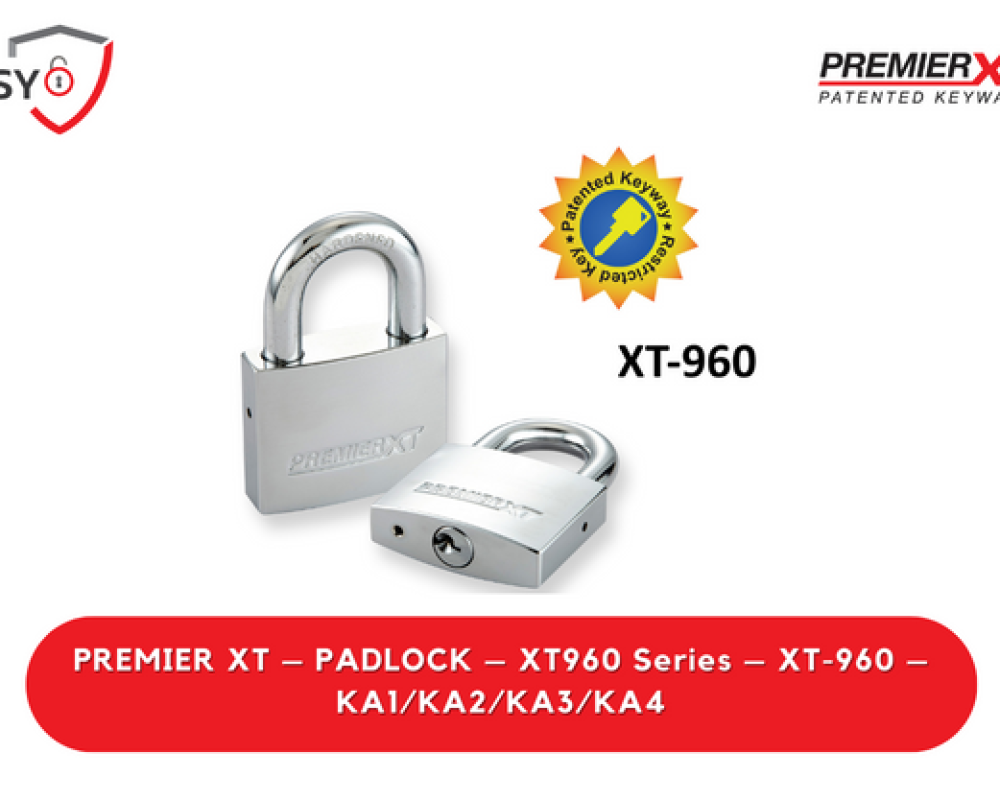 Premier Xt – Padlock – XT960 Series – XT-960 – KA1/KA2/KA3/KA4