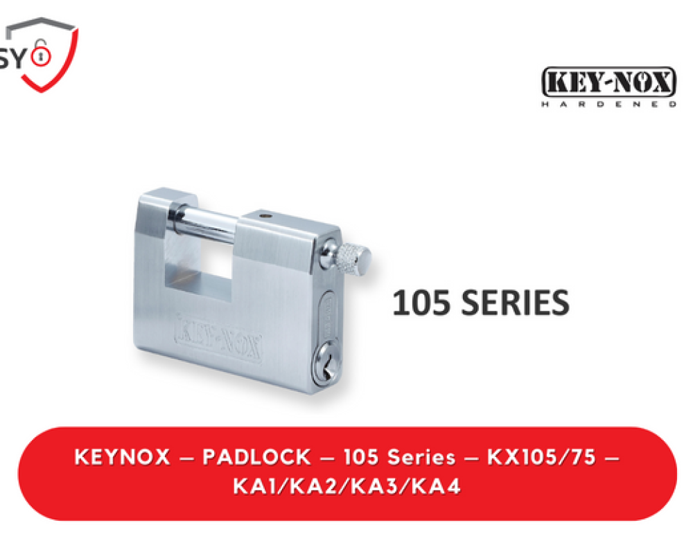 Keynox – Padlock – 105 Series – KX105/75 – KA1/KA2/KA3/KA4