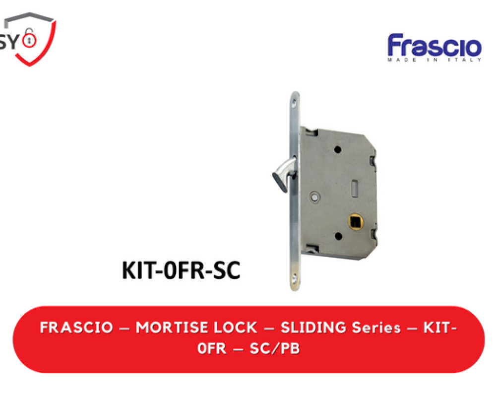 Frascio – Mortise Lock – Sliding Series – KIT-0FR – SC/PB