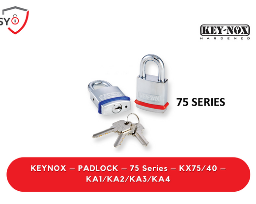 Keynox – Padlock – 75 Series – KX75/40 – KA1/KA2/KA3/KA4