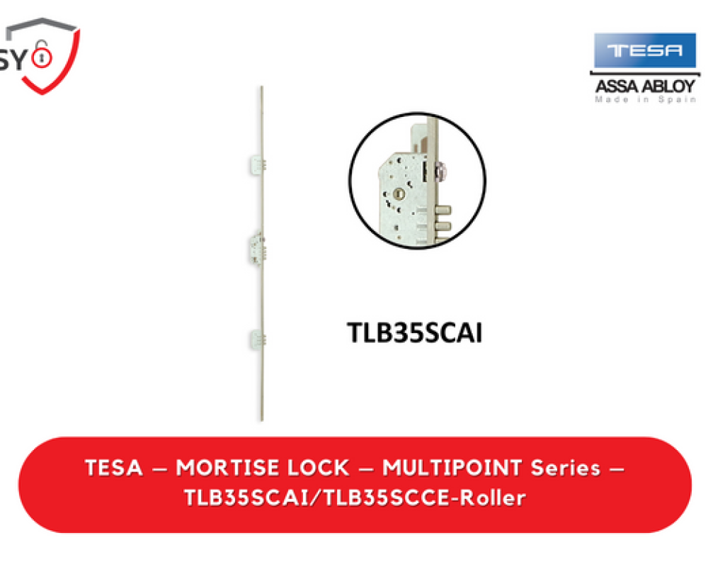 Tesa – Mortise Lock – Multipoint Series – TLB35SCAI/TLB35SCCE-Roller