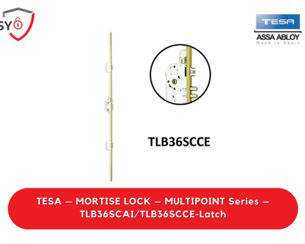 Tesa – Mortise Lock – Multipoint Series – TLB36SCAI/TLB36SCCE-Latch