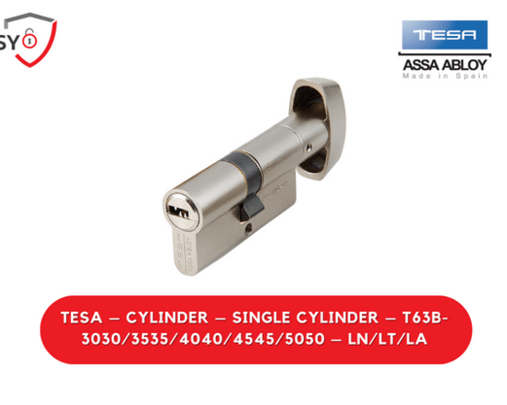Tesa – Cylinder – Single Cylinder – T63B-3030/3535/4040/4545/5050 – LN/LT/LA