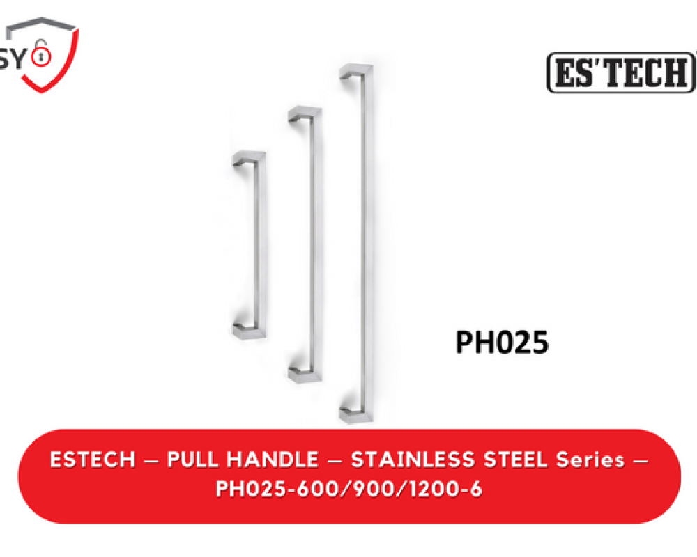 Estech – Pull Handle – Stainless Steel Series – PH025-600/900/1200-6