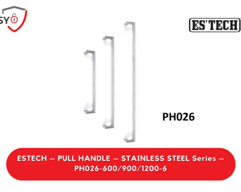 Estech – Pull Handle – Stainless Steel Series – PH026-600/900/1200-6