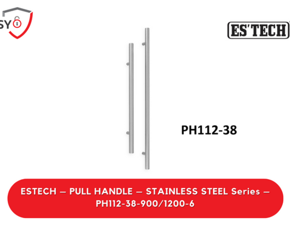 Estech – Pull Handle – Stainless Steel Series – PH112-38-900/1200-6