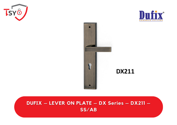 Dufix Lever on Plate Dufix Lever on Plate (DX211-SS/AB) - TSY Locksmith Selangor & Kuala Lumpur