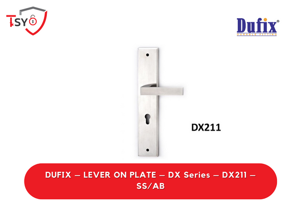 Dufix Lever on Plate Dufix Lever on Plate (DX211-SS/AB) - TSY Locksmith Selangor & Kuala Lumpur