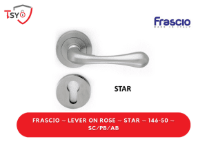 Frascio Lever on Rose (146-50-SC/PB/AB) - TSY Locksmith Selangor & Kuala Lumpur