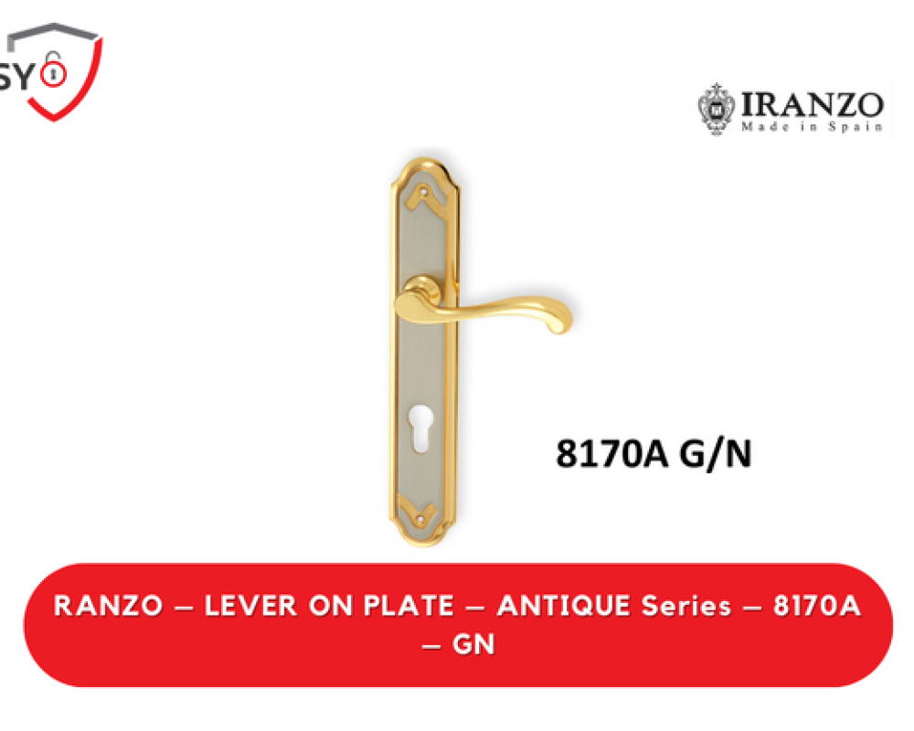Iranzo – Lever On Plate – Antique Series – 8170A – GN