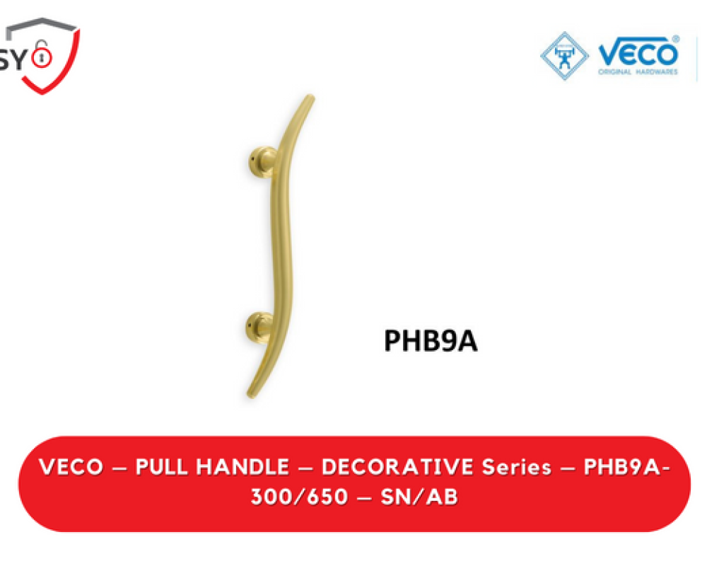 Veco – Pull Handle – Decorative Series – PHB9A-300/650 – SN/AB