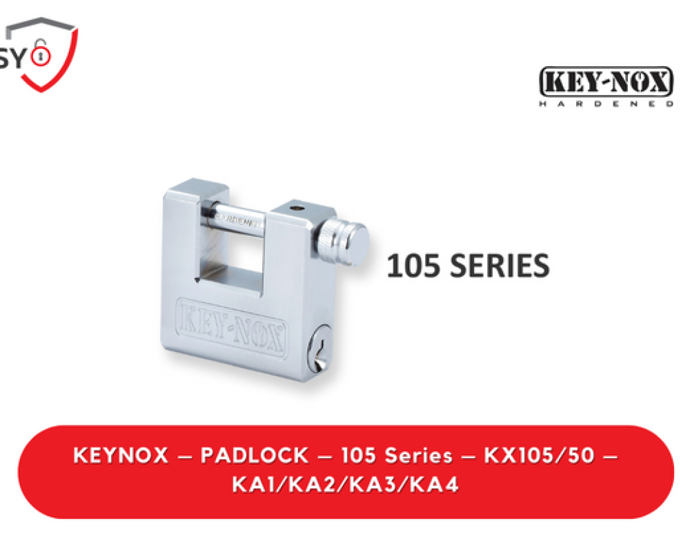 Keynox – Padlock – 105 Series – KX105/50 – KA1/KA2/KA3/KA4