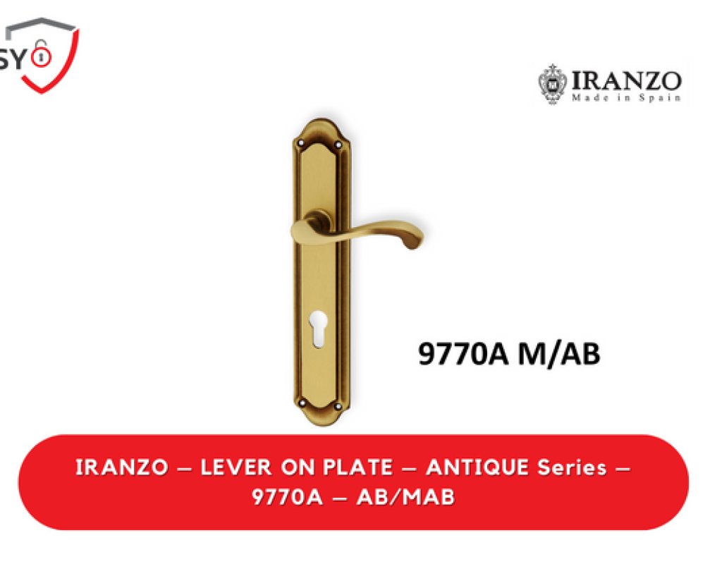 Iranzo – Lever On Plate – Antique Series – 9770A – AB/MAB