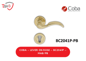 Coba Lever on Rose (BC2041P - MAB/PB) - TSY Locksmith Selangor & Kuala Lumpur