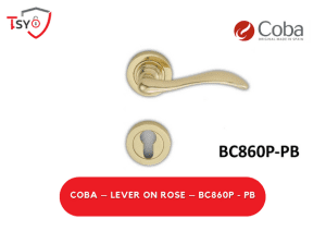 Coba Lever on Rose (BC860 - PB/MAB) - TSY Locksmith Selangor & Kuala Lumpur